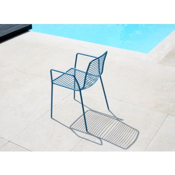 Summer armchair in galvanized steel Scab design