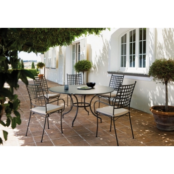 Tosca TO101 chair in iron and stackable Vermobil