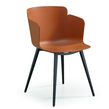 Calla P M_Q PP TS armchair in metal and polypropylene by Midj