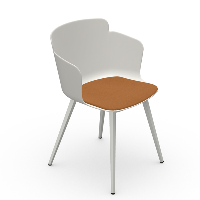 Calla P M_Q PP TS armchair in metal and polypropylene by Midj