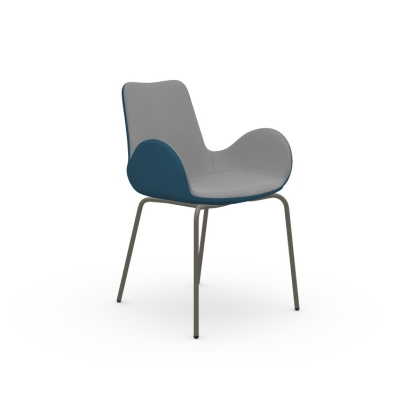 Dalia PA/PB M padded armchair by Midj