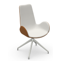 Dalia PA X47 TS armchair with trestle leg and padded seat by Midj