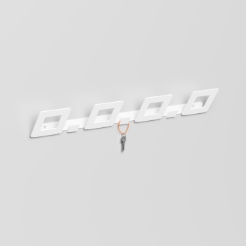 Hang wall-mounted coat rack by Pezzani in painted steel