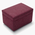 Pouf Box Big rectangular container in fabric or eco-leather