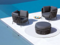 Daisy Rope DE29XI Outdoor Pouf by Vermobil