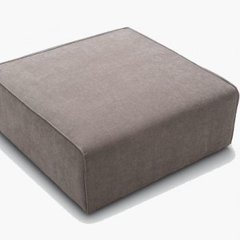 Dana rectangular or square pouf in fabric or eco-leather