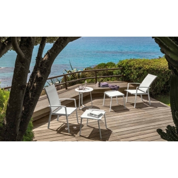 Pouf by Talenti from the Lady line for elegant and modern outdoor use