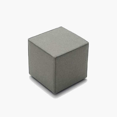 Ice square pouf in fabric or eco-leather