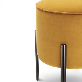 Puffoso Bontempi high pouf in steel
