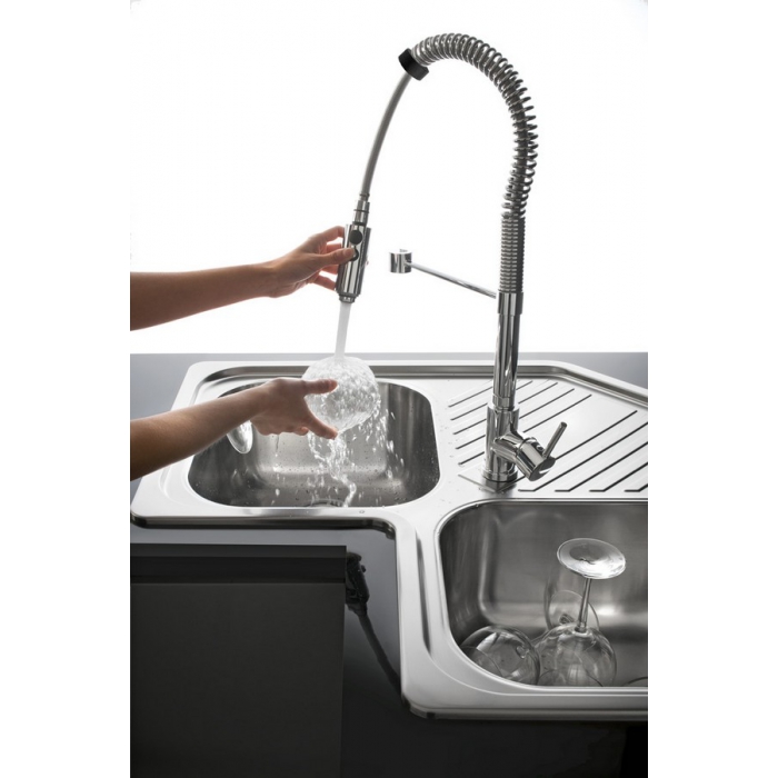 Spring mixer tap 1RUBMSGC by Barazza