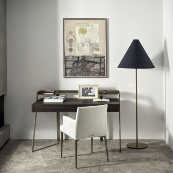 Elegant Zac Bontempi desk with wooden top and steel structure