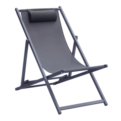 Greenwood Anthracite Beach Chair