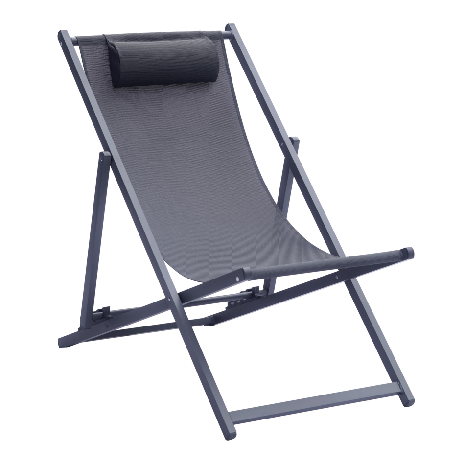 Greenwood Anthracite Beach Chair