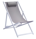 Greenwood White and Dove Grey Beach Chair