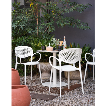 Abby perforated chair by Connubia