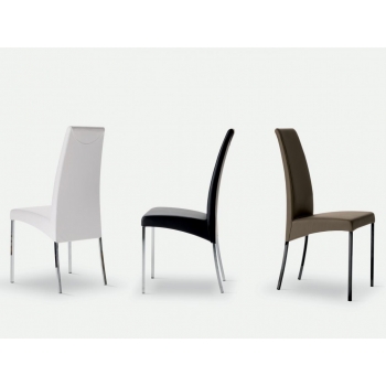 Aida chair by Bontempi with padded steel frame covered