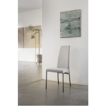 Aida chair by Bontempi with padded steel frame covered