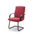 Alfa chair by Olivo & Groppo, padded with a sled base