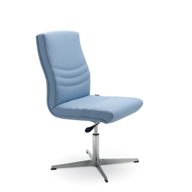 Alfa chair by Olivo & Groppo, padded and upholstered with a 4-star structure.