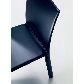 Alice chair by Bontempi in steel completely covered in padded leather