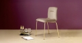 Alice Pop padded chair with steel frame by Scab Design