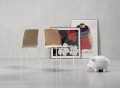 Alice Wood chair in wood for indoor stackable Scab Design