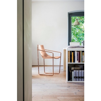 Apelle chair by Midj with leather seat