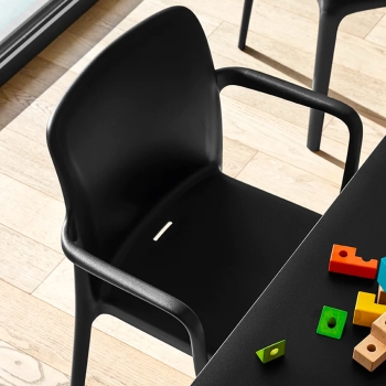 Bayo CB2119 chair by Connubia with armrests