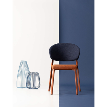 Beba Curvy Upholstered Chair by Point House