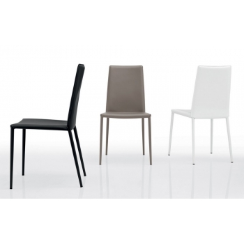 Boheme Calligaris chair upholstered in regenerated leather