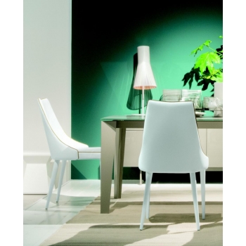 Clara chair by Bontempi in eco-leather