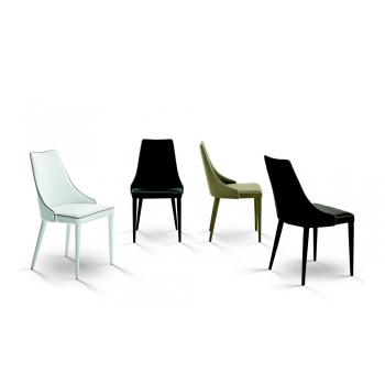 Clara chair by Bontempi in eco-leather