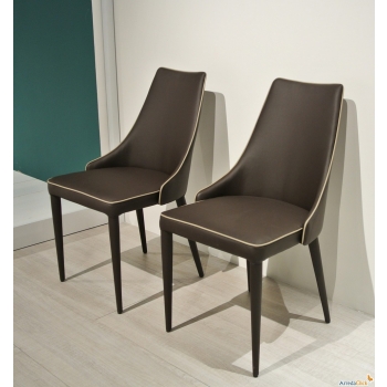 Clara chair by Bontempi in eco-leather