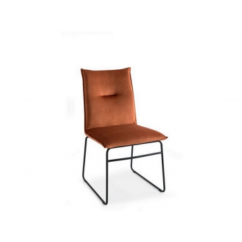Wooden chair with padded Maya seat by Connubia Calligaris