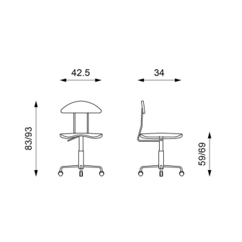 Titti OM / 126 Stones desk chair