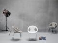 Drop chair with 4 legs in technopolymer Scab design