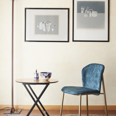 Alice Chair stackable chair in technopolymer and steel Scab Design