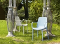 Ginevra chair with armrests in recyclable and stackable technopolymer Scab