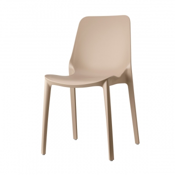 Ginevra Go Green chair in recycled technopolymer without Scab armrests