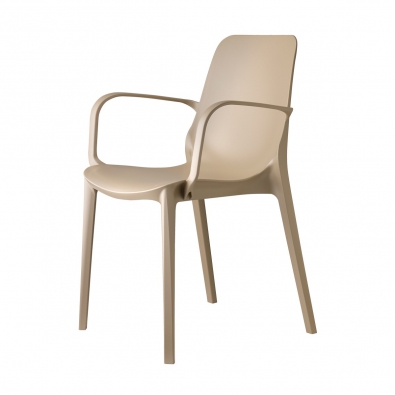 Ginevra Go Green chair in recycled technopolymer without Scab armrests