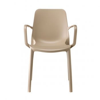 Ginevra Go Green chair in recycled technopolymer without Scab armrests