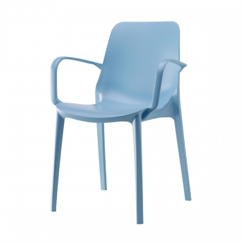 Ginevra Go Green chair in recycled technopolymer without Scab armrests