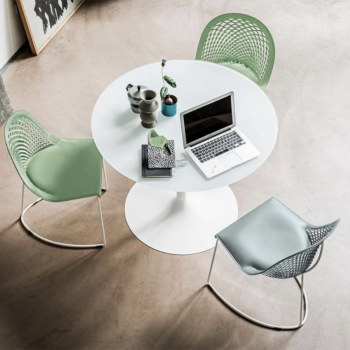 Calla S M_M PP_TS chair with upholstered shell by Midj