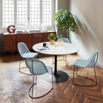 Calla S M_M PP_TS chair with upholstered shell by Midj