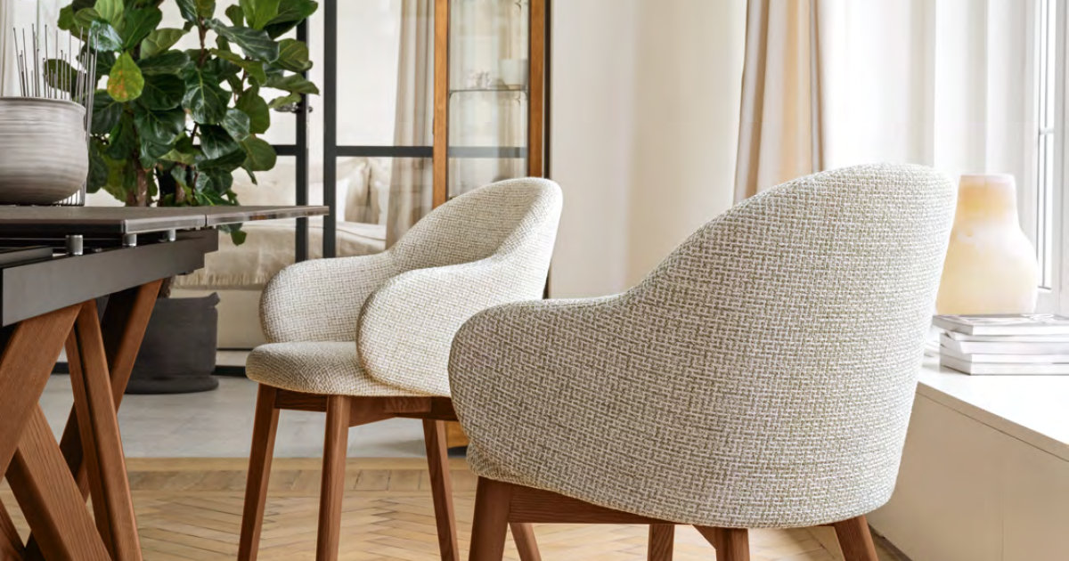 HRさん専用★ Calligaris FIFTHIES Chair Holly Fab CS2206 Chair by Calligaris | Paris Furniture