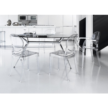 Igloo Chair in fireproof polycarbonate Scab design