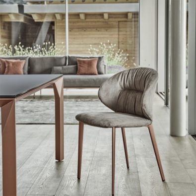 Drop padded chair Bontempi Casa