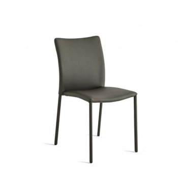 Simba padded chair by Bontempi with fully padded and upholstered steel frame