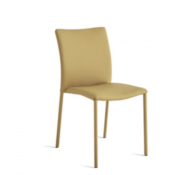 Simba upholstered chair by Bontempi with fully padded and covered steel structure