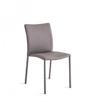 Simba padded chair by Bontempi with fully padded and upholstered steel frame